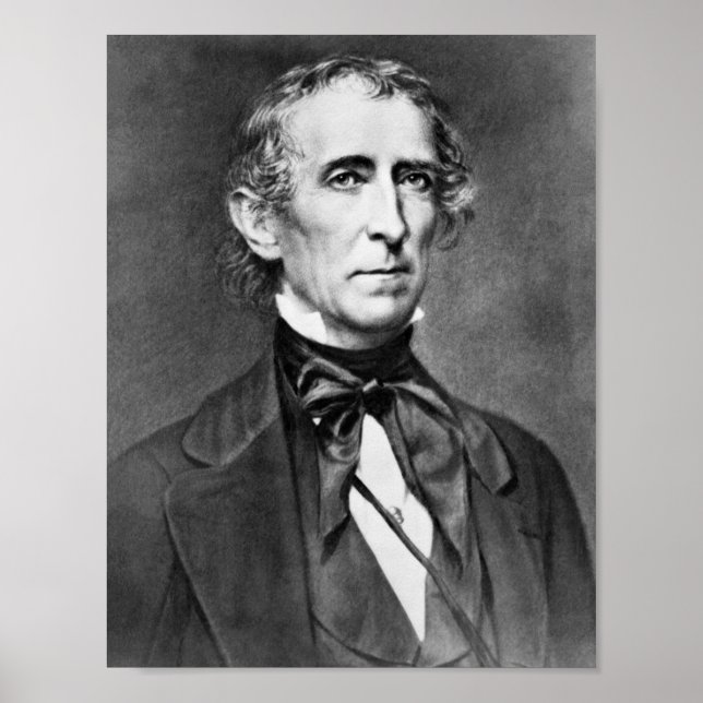Poster Presidente John Tyler - Circa 1860 (Frente)