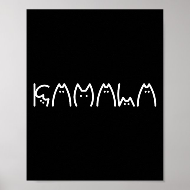 Poster Presidente Kamala 2024 Kamala Cat - Letra Font Des (Frente)