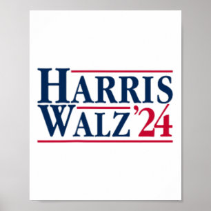 Poster Presidente Kamala Harris Tim Walz Vp Brat Cat Ladi