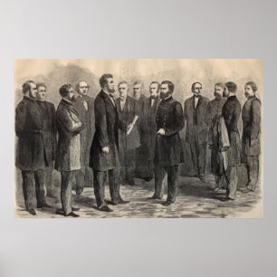 Pôster Presidente Lincoln e General Grant