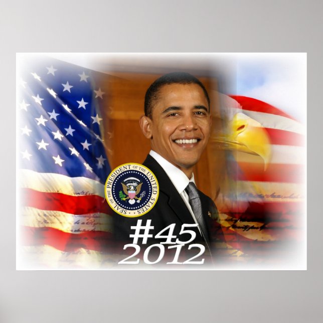 Poster Presidente Obama 2012 #45 (Frente)