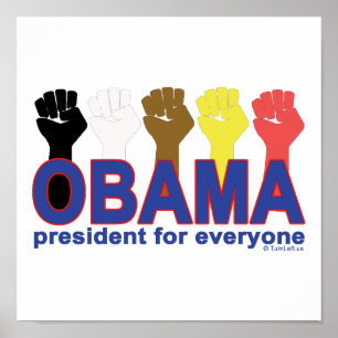 PÔSTER PRESIDENTE PARA TODOS DE OBAMA