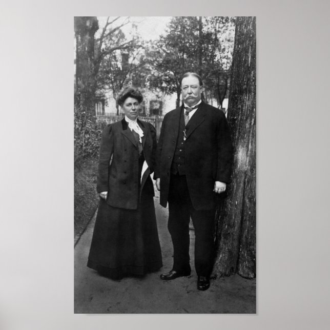 Poster Presidente Taft e Primeira-Dama Helen Taft - 1909 (Frente)