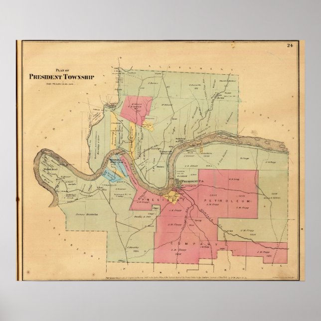 Pôster Presidente Township (Frente)