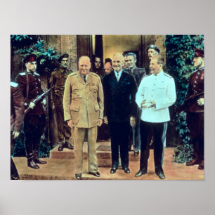 Poster Presidente Truman e Josef Stalin