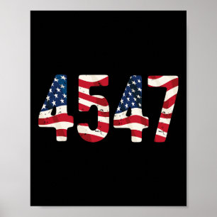 Poster Presidente Trump 2024 Vintage 45 47 Eua Em Dúvida