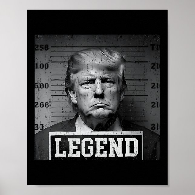 Poster Presidente Trump Mug Shot (Frente)