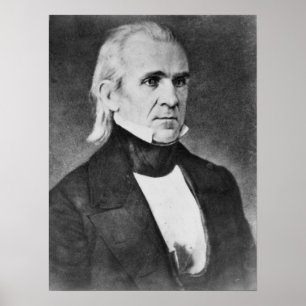 Poster Presidente Vintage James K. Polk