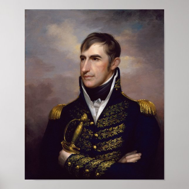 Pôster Presidente William Henry Harrison (Frente)