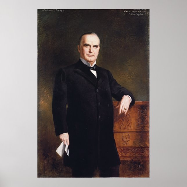 Pôster Presidente William McKinley por August Benziger 18 (Frente)