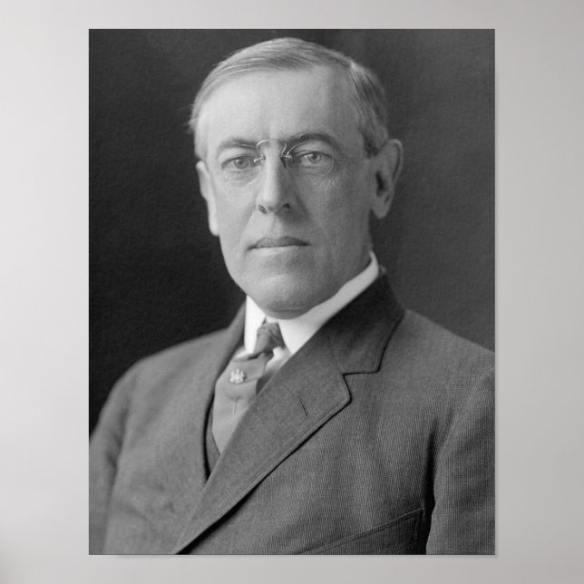 Pôster Presidente Woodrow Wilson (Frente)