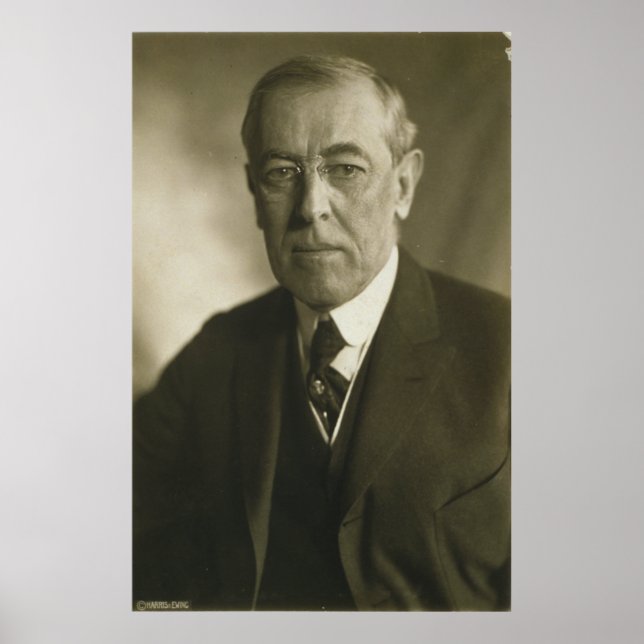 Poster Presidente Woodrow Wilson Portrait 1919 (Frente)