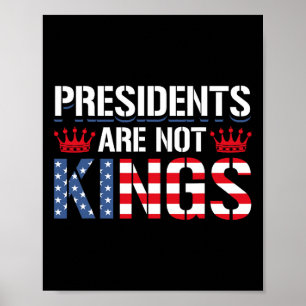 Poster Presidentes Não São Reis Presente Contra-Trump Dem