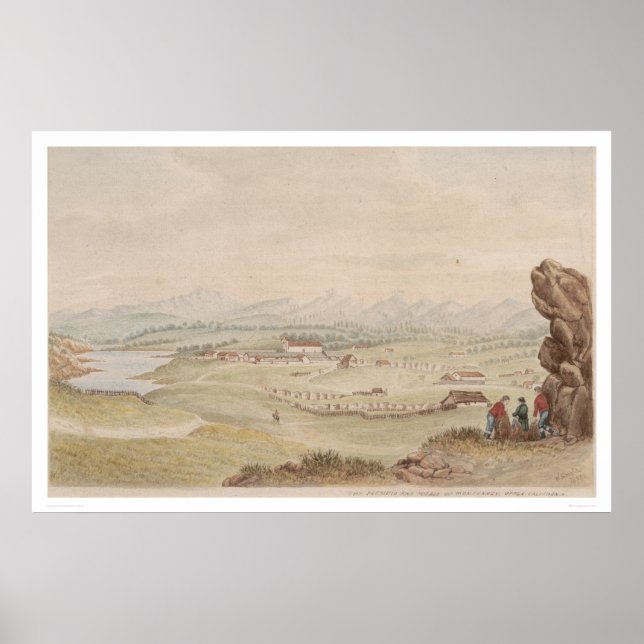Poster Presidio e Pueblo de Monterey (1104) (Frente)