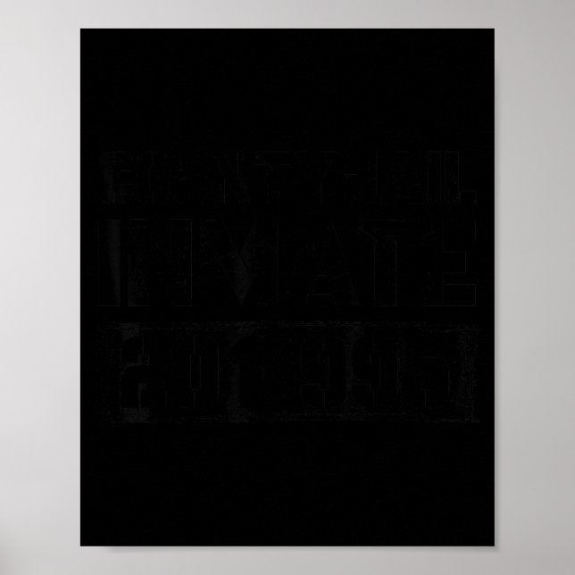 Poster Preso da Cadeia do Condado Engraçado Prisioneiro A (Frente)
