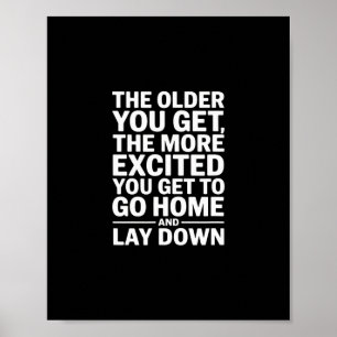 Poster Preso em Casa – Vida Adulta Engraçada Envelhecendo