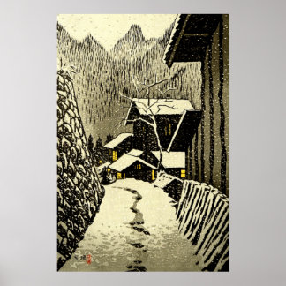 Poster Preso em Minakami Kasamatsu Shiro 1958