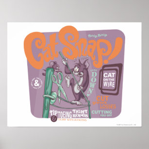 Poster Pressão do gato de Tom e de Jerry