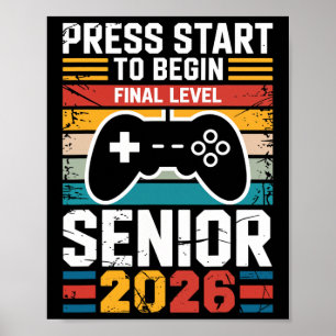 Poster Pressione Iniciar Para Iniciar o Nível Final Jogad
