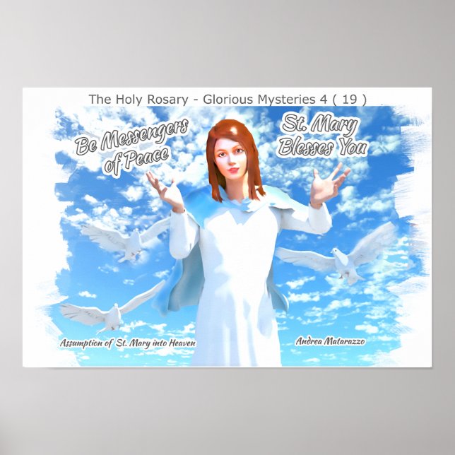 Poster Pressuposição de Ruas. Maria no Céu (Frente)