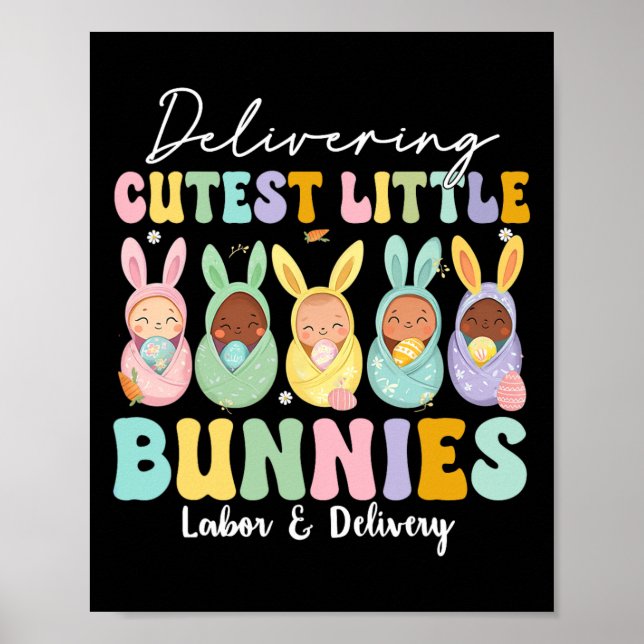 Poster Prestação De Mão De Obra E De Entrega Dos Bunnies  (Frente)