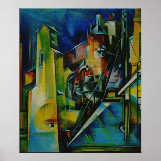 Poster Preston Dickinson - Fábrica (Modificada) (Frente)