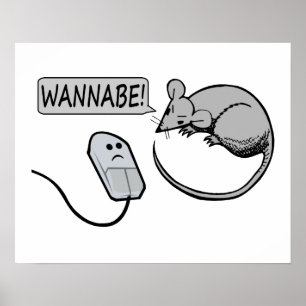 Pôster Presunçoso do rato do computador