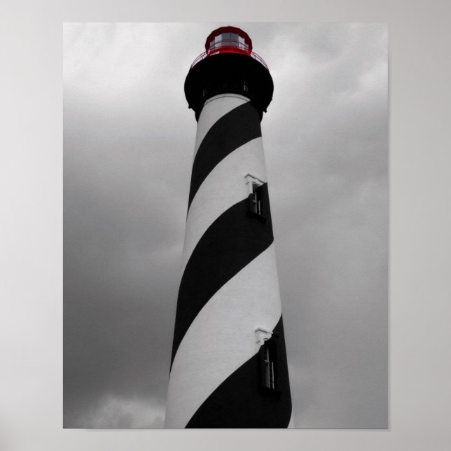 Poster preto, branco e vermelho (Frente)