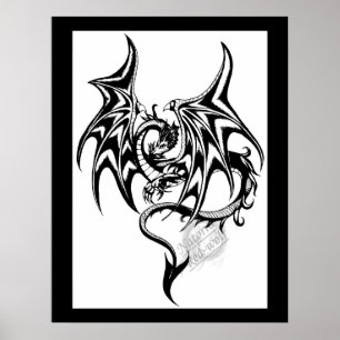 Poster Preto-dragão