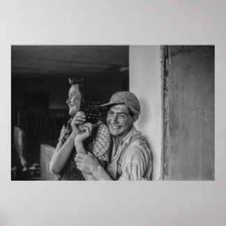 Poster Preto e Branco 1968 Retrato Europeu de um Jovem