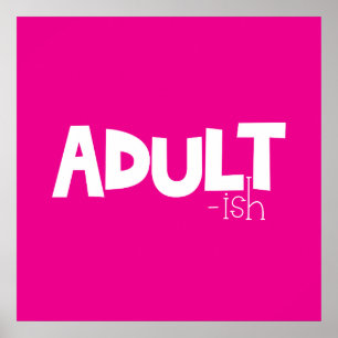 Poster Preto-e-branco, citação engraçada dizendo