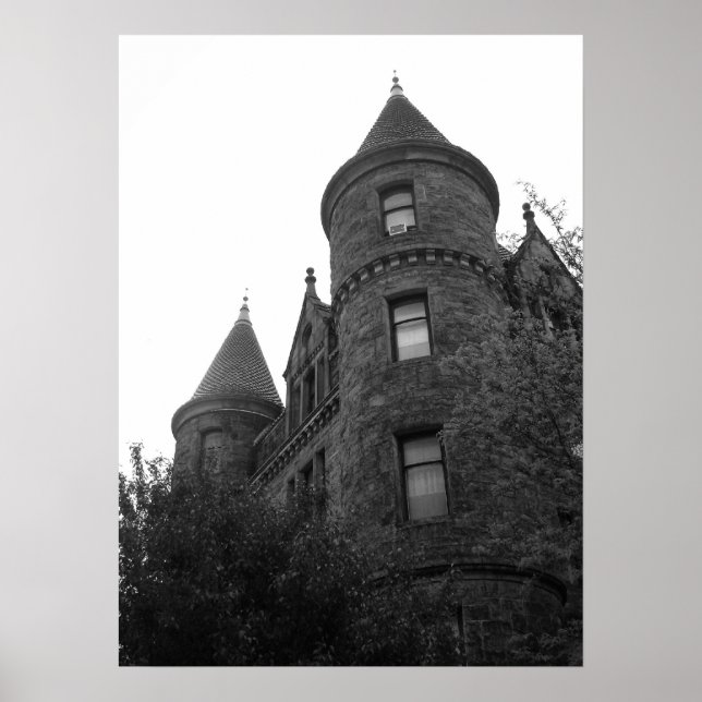 Poster preto e branco da cidade (Frente)