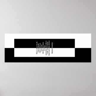 Poster Preto e Branco de Báiyún