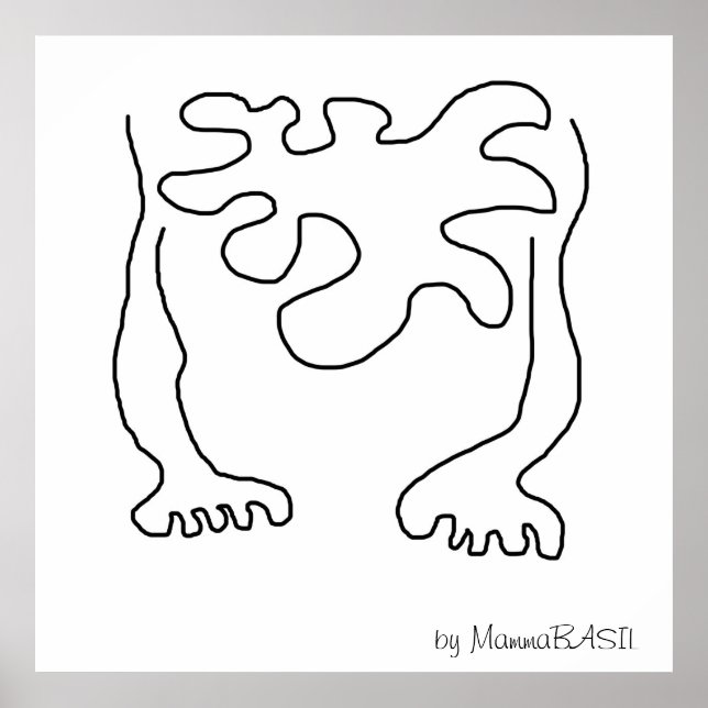 Poster preto e branco legal! (Frente)