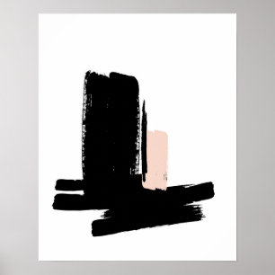 Poster preto e branco minimalista