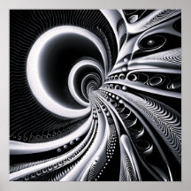 Preto e branco no buraco de minhoca