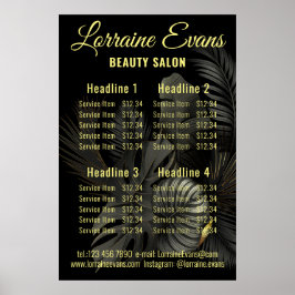 Poster Preto e Dourado