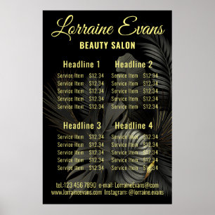 Poster Preto e Dourado