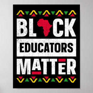 Poster Preto Educador Problema Professor História Negra M