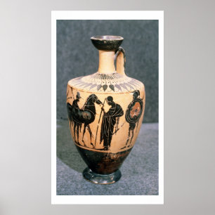 Pôster Preto-figura vaso do sótão, século V BC