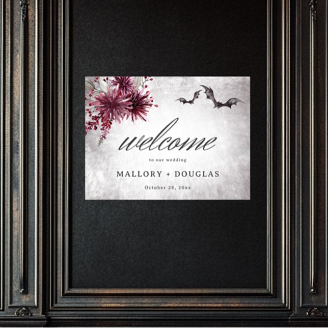 Poster Preto Gótico e Ordem de Acontecimentos de Hallowee (Criador carregado)