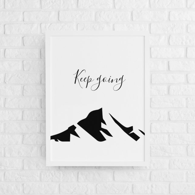 Poster Preto Moderno Fica Simples (Criador carregado)