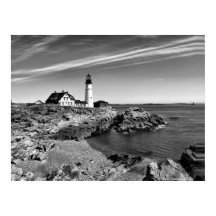 Poster preto n branco portlandhead