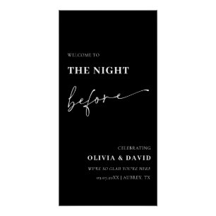 Pôster Preto Na Noite Antes Do Ensaio Jantar Poster