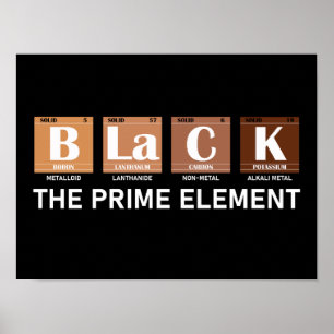 Poster Preto O Elemento Principal