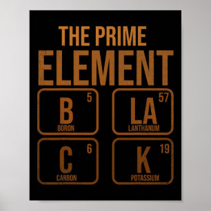 Poster Preto O Elemento Principal