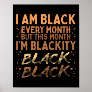 Poster Preto Todos Os Meses História Negra Bhm Blm Africa