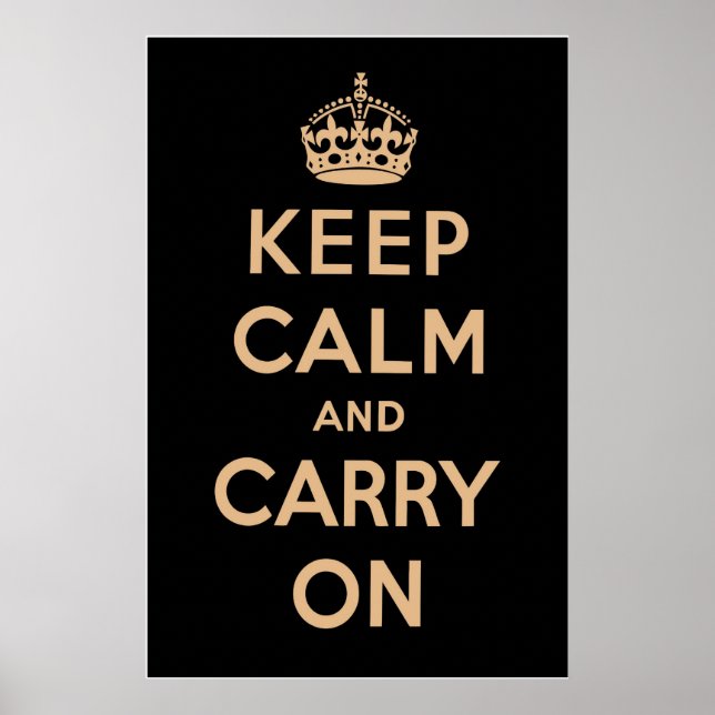 Poster Preto Vintage (Frente)