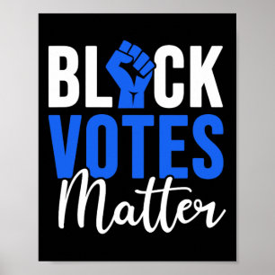 Poster Preto Vota Problema Eleitores Direto Preto Li