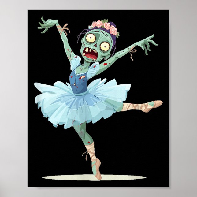 Poster Pretty Ballerina Zombie Costume  (Frente)